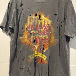 Cash Gray Distressed T-Shirt